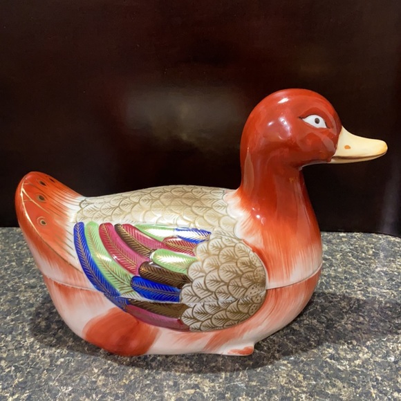 Vintage Fitz & Floyd ceramic duck bowl - Picture 8 of 9
